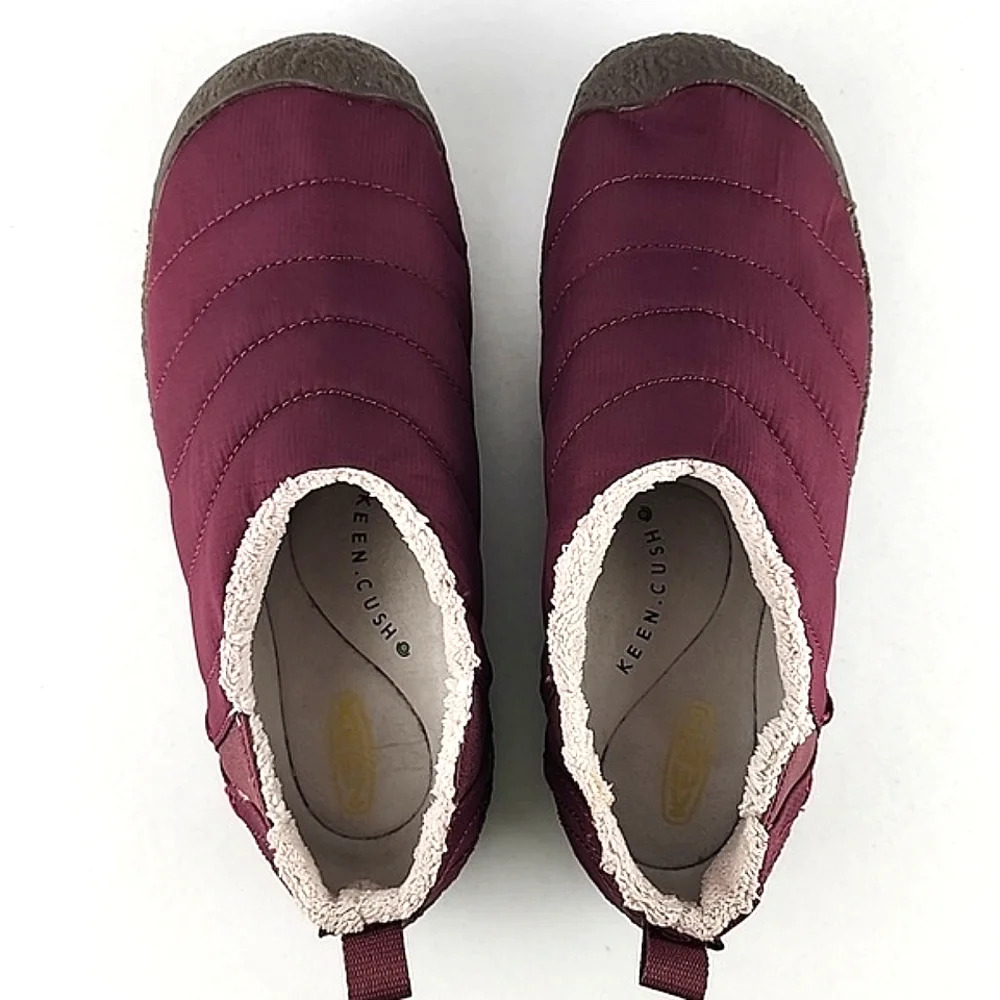 KEEN Women's Howser II Quilted Fleece Lined Slip On Insulated Shoes Maroon 7 - Picture 8 of 14